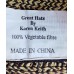 Karen Keith Great Hats straw sun hat tan black wide brim beach 21.5" paper braid  eb-97727288
